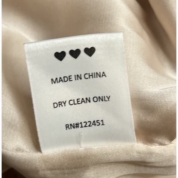 Erin By Erin Featherstone Tiered Fringe Mini Skirt Peach Size 4 NWTS - Picture 7 of 7